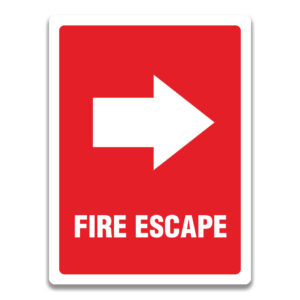 FIRE ESCAPE SIGN