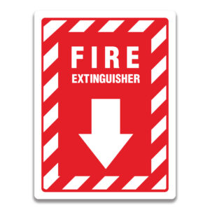 FIRE EXTINGUISHER SIGN AND LABELS