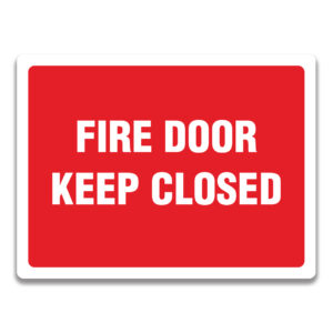 FIRE DOOR KEEP CLOSED SIGN