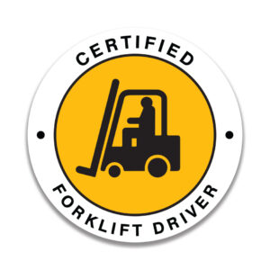 CERTIFIED FORKLIFT DRIVER Sticker