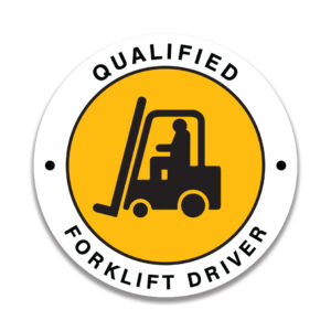 QUALIFIED FORKLIFT DRIVER Sticker