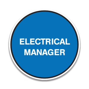 ELECTRICAL MANAGER Sticker