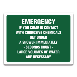 EMERGENCY IF YOU COME IN CONTACT SIGN