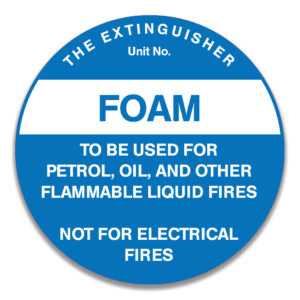 EXTINGUISHER ID FOAM SIGN