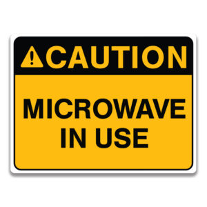 MICROWAVE IN USE