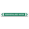 demineralised water pipe marker